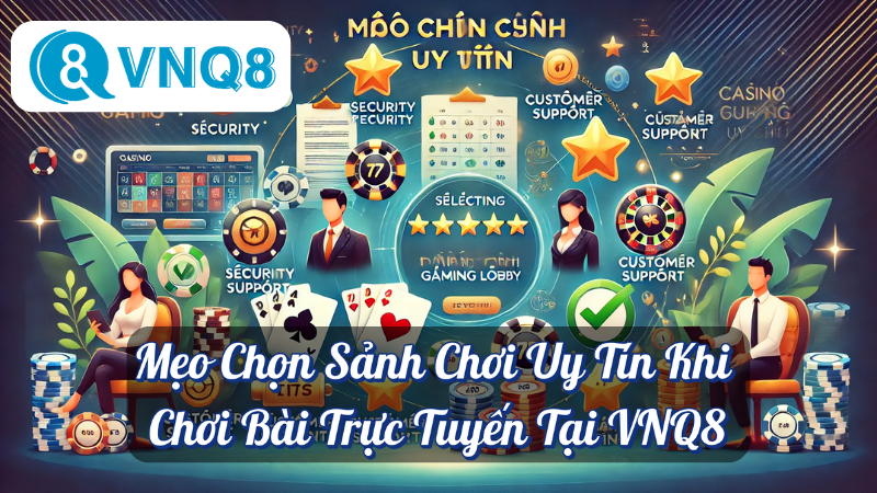 Mẹo Chọn Sảnh Chơi Uy Tín Khi Chơi Bài Trực Tuyến Tại VNQ8